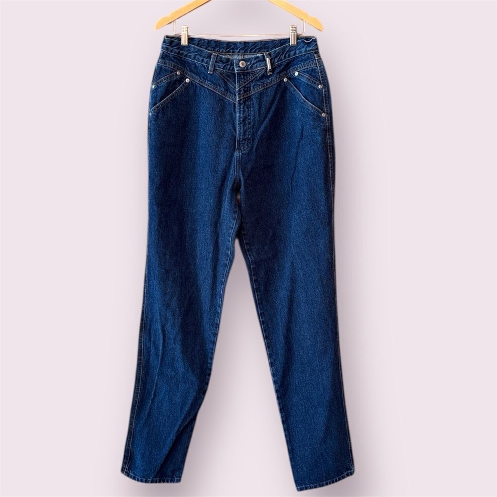 ROCKIES JEANSWEAR Vintage Y2K High Rise Western V-Yoke Cowgirl Cut Jeans